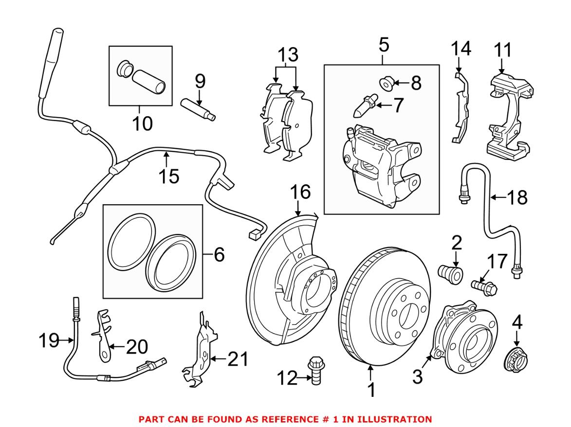 Disc Brake Rotor - Front Driver Side (385mm)